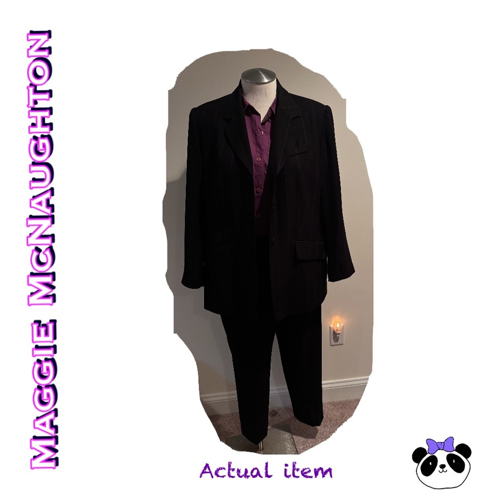 3 pc: Norton McNaughton Women's Pant suit with matching shirt, 16W, EUC